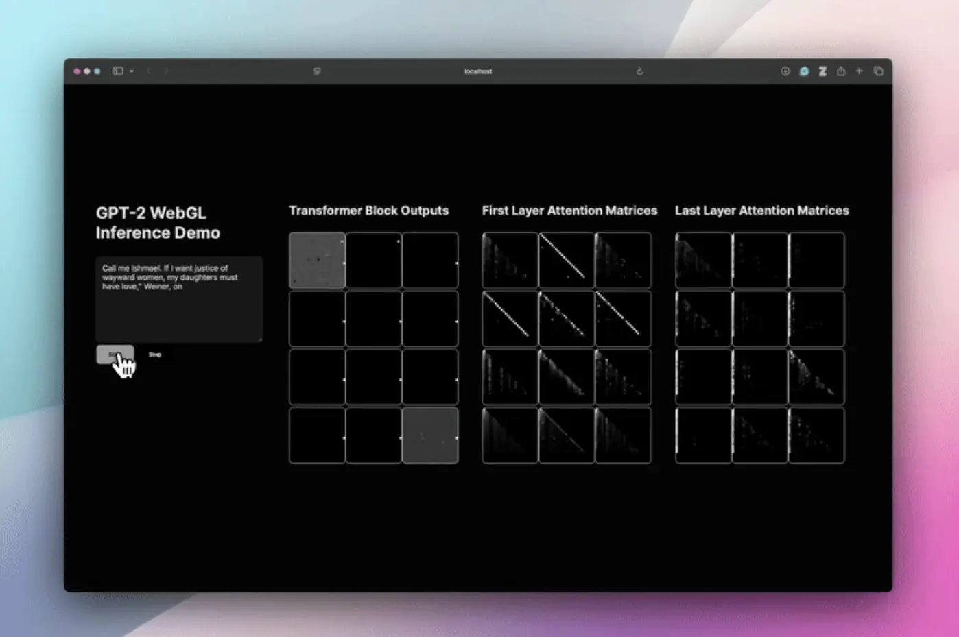 GPT-2 in WebGL